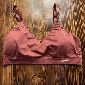 Kindly Yours Mauve Padded Athletic Lounge Sports Bra